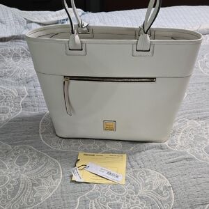 Dooney & Bourke Cream Tote with Classic Design